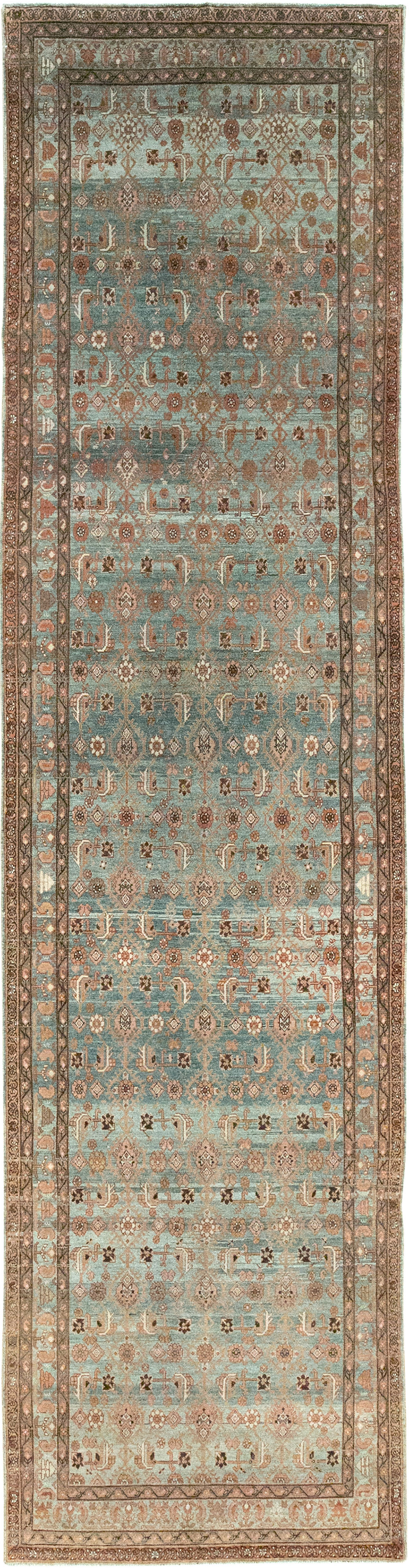 Antique Persian Malayer Long Runner, No.33187 - Staging