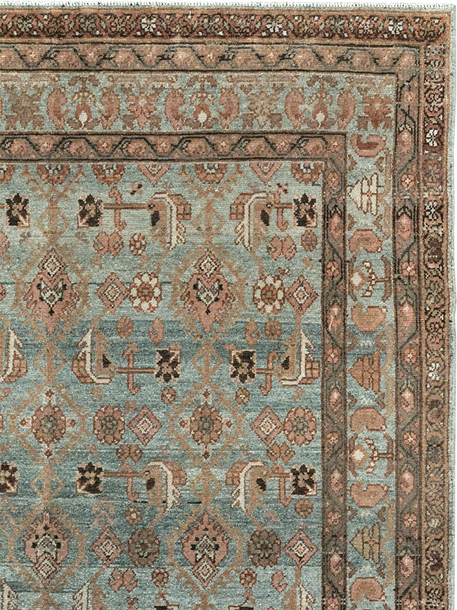 Antique Persian Malayer Long Runner, No.33187 - Staging