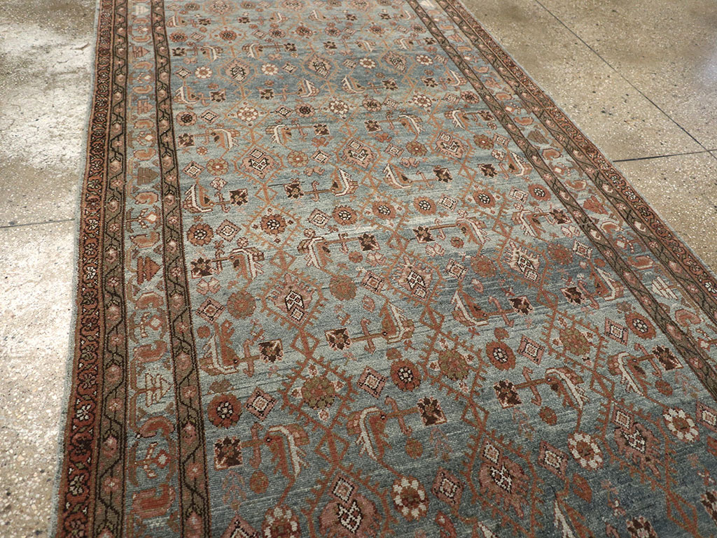 Antique Persian Malayer Long Runner, No.33187 - Staging