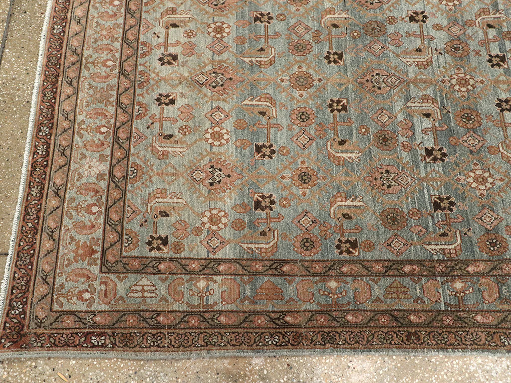 Antique Persian Malayer Long Runner, No.33187 - Staging