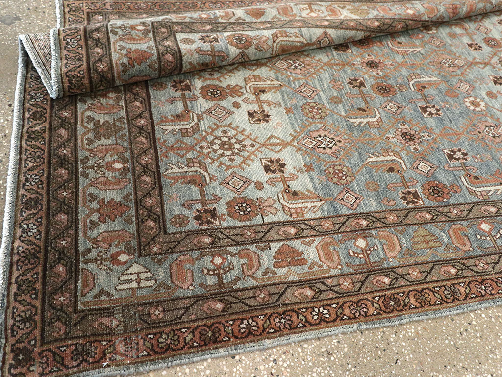 Antique Persian Malayer Long Runner, No.33187 - Staging