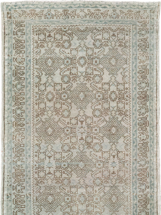 Antique Persian Malayer Long Runner, No.33188 - Staging