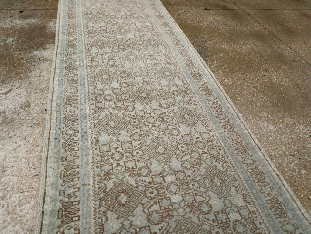 Antique Persian Malayer Long Runner, No.33188 - Staging