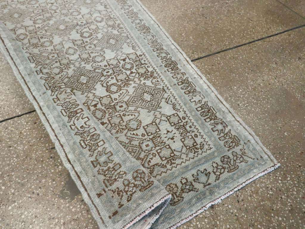 Antique Persian Malayer Long Runner, No.33188 - Staging
