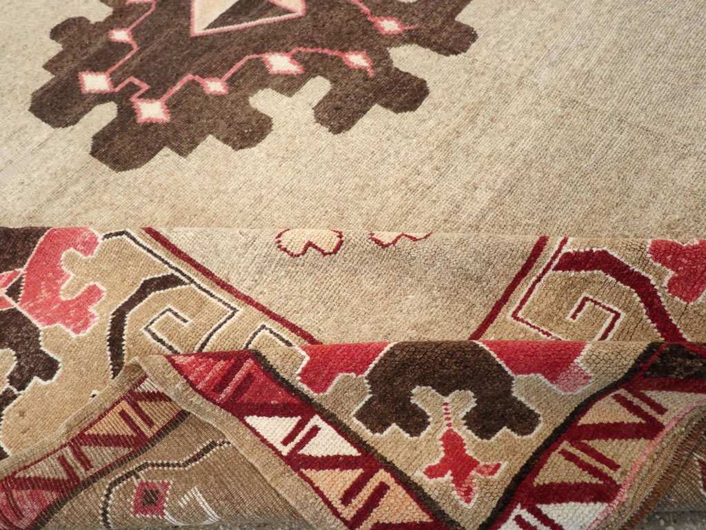 Vintage Turkish Anatolian Square Room Size Carpet, No.33197 - Staging