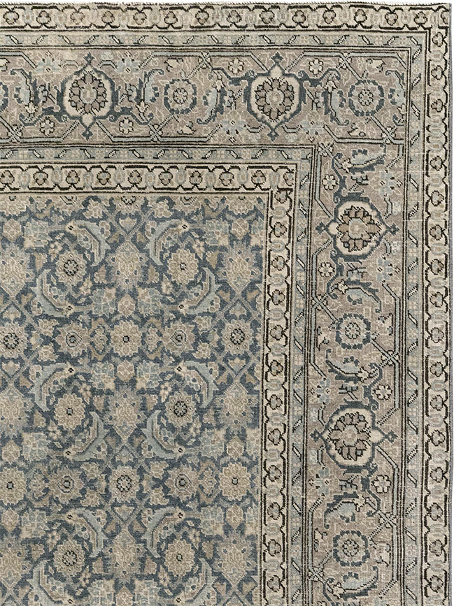 Antique Persian Tabriz Accent Carpet, No.33200 - Staging