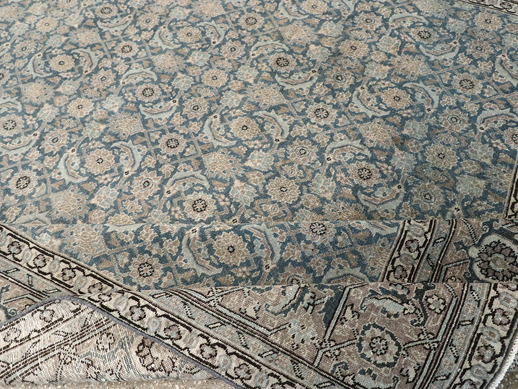 Antique Persian Tabriz Accent Carpet, No.33200 - Staging