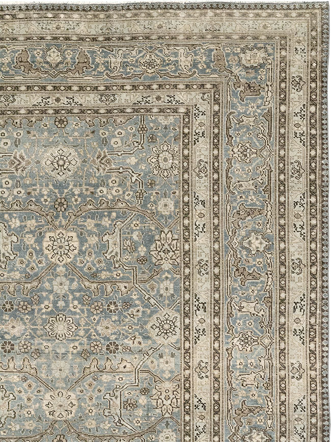 Antique Persian Tabriz Gallery Carpet, No.33201 - Staging