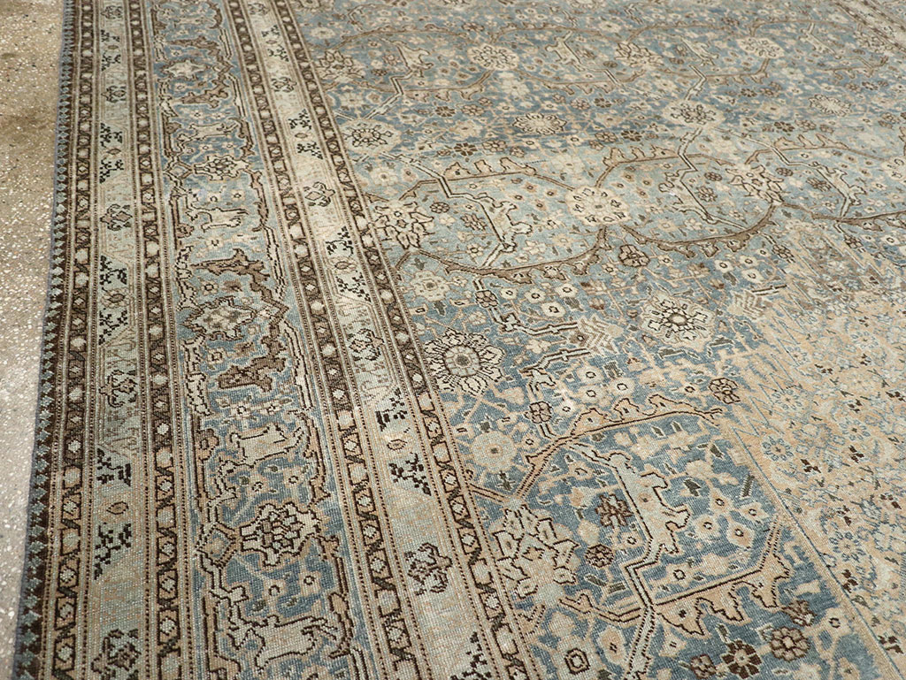 Antique Persian Tabriz Gallery Carpet, No.33201 - Staging