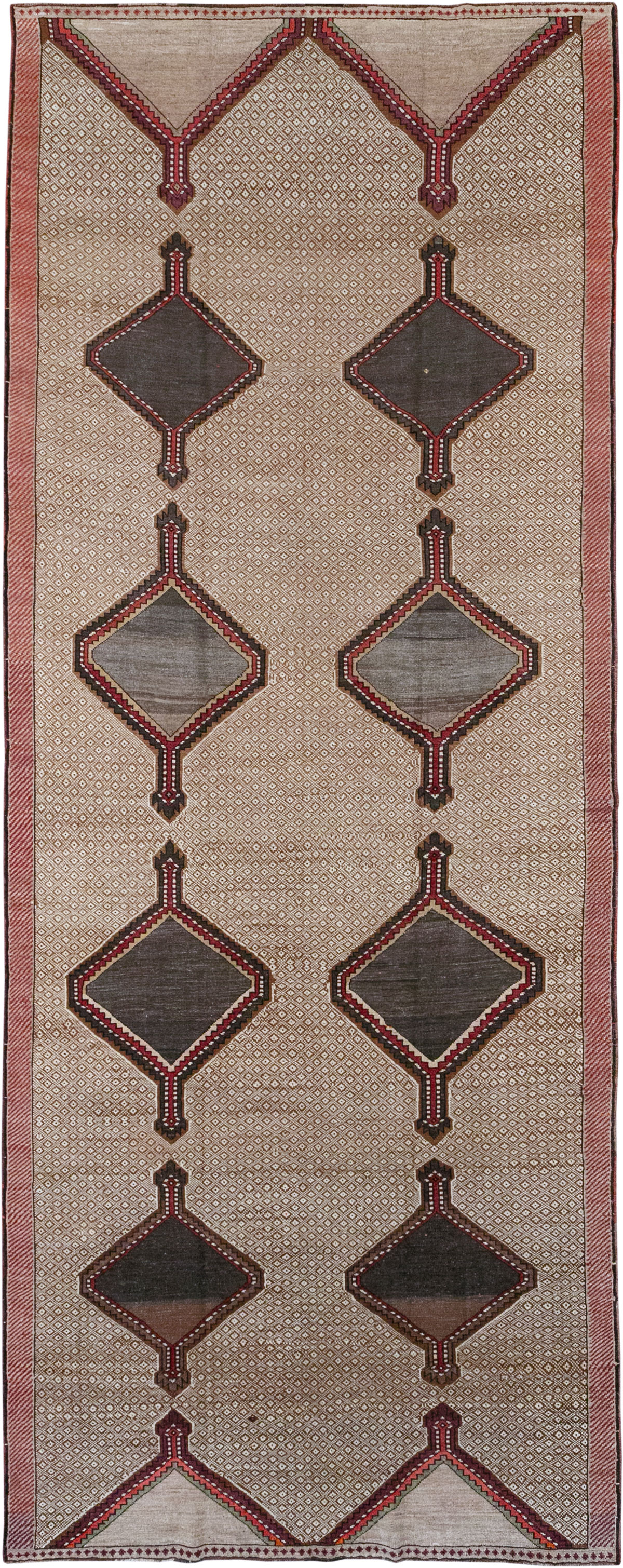 Vintage Turkish Anatolian Gallery Carpet, No.33203 - Staging