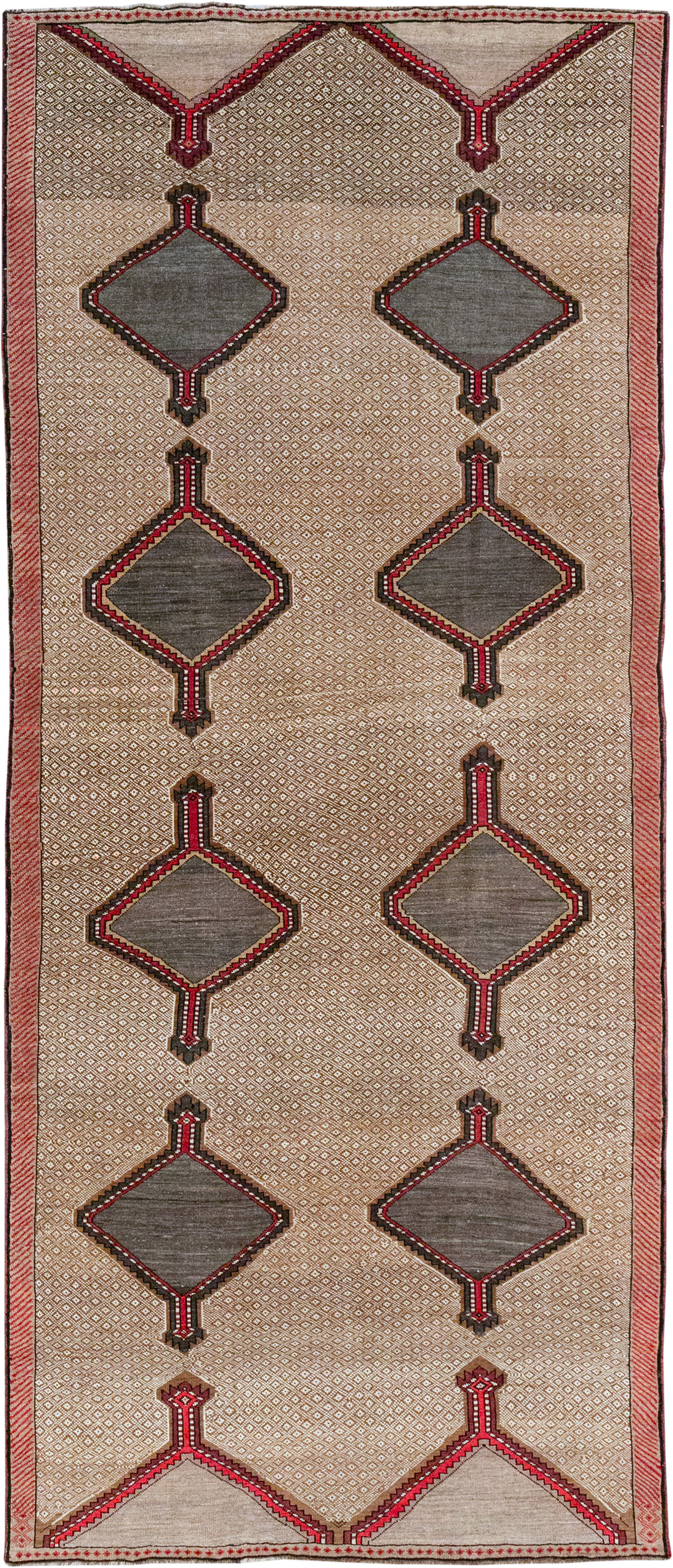 Vintage Turkish Anatolian Gallery Carpet, No.33204 - Staging
