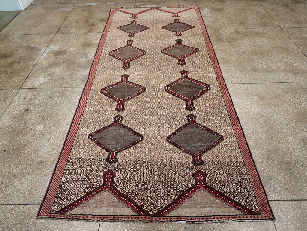 Vintage Turkish Anatolian Gallery Carpet, No.33204 - Staging