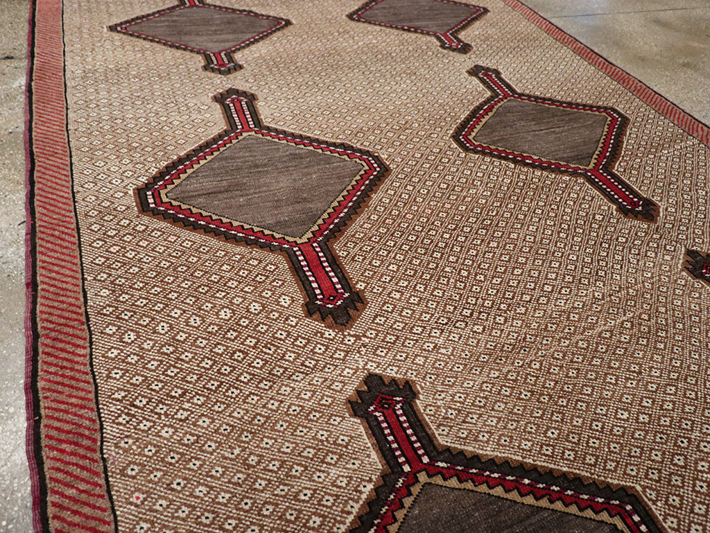 Vintage Turkish Anatolian Gallery Carpet, No.33204 - Staging