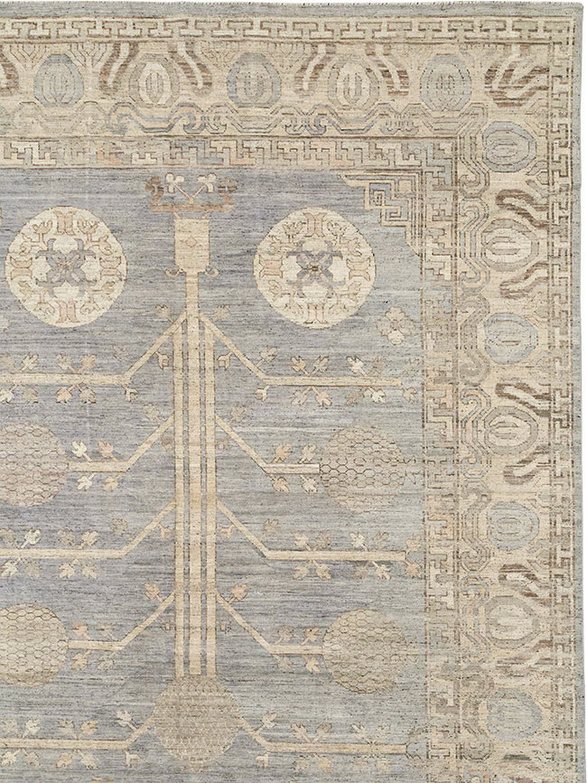 Modern East Turkestan Khotan Oversize Carpet, No.33214 - Staging