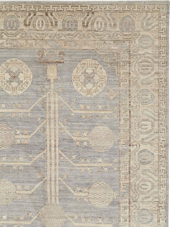 Modern East Turkestan Khotan Oversize Carpet, No.33214 - Staging