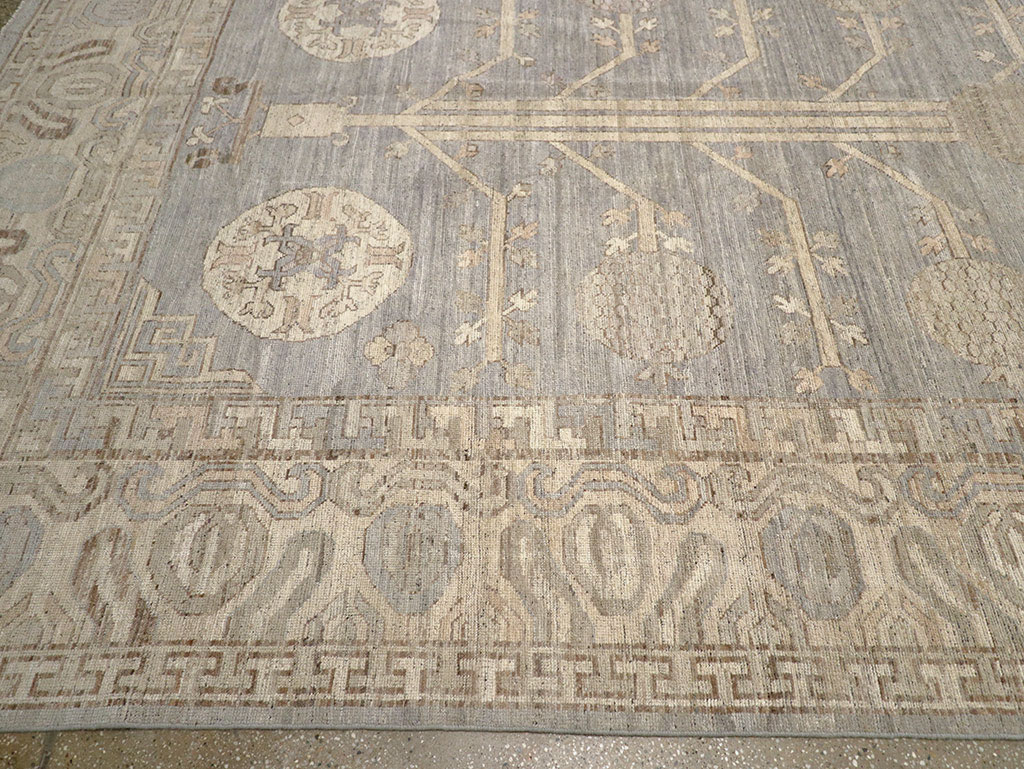 Modern East Turkestan Khotan Oversize Carpet, No.33214 - Staging