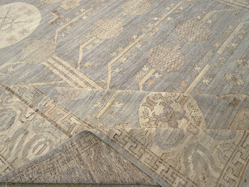 Modern East Turkestan Khotan Oversize Carpet, No.33214 - Staging