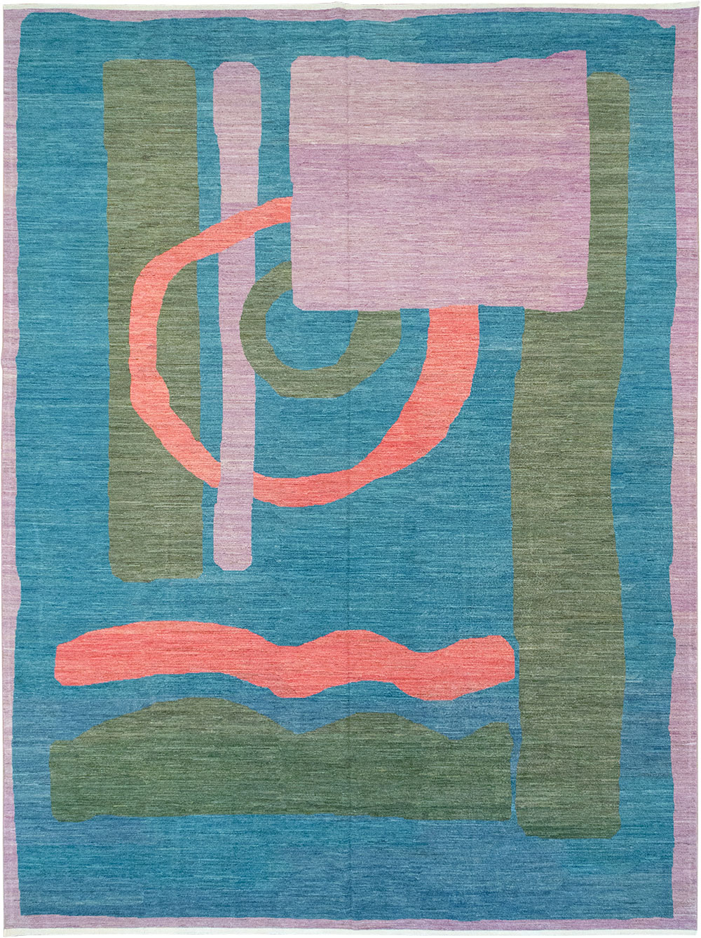 Modern East Turkestan Art Deco Large Carpet, No.33222 - Staging