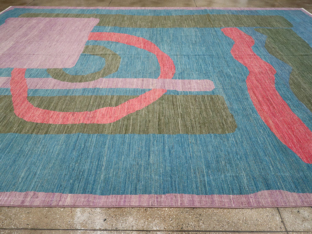 Modern East Turkestan Art Deco Large Carpet, No.33222 - Staging