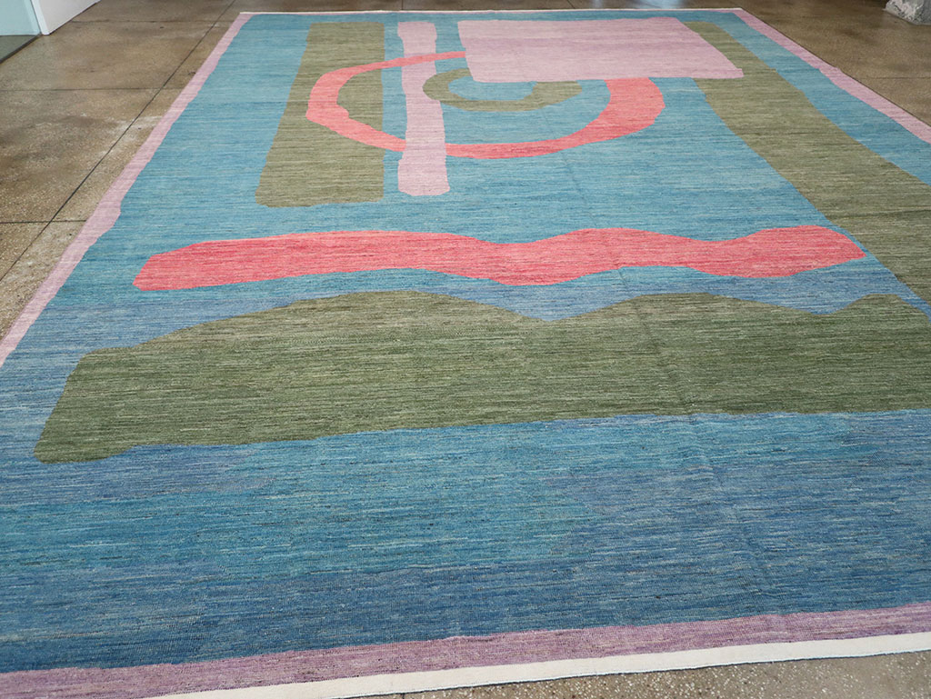 Modern East Turkestan Art Deco Large Carpet, No.33222 - Staging