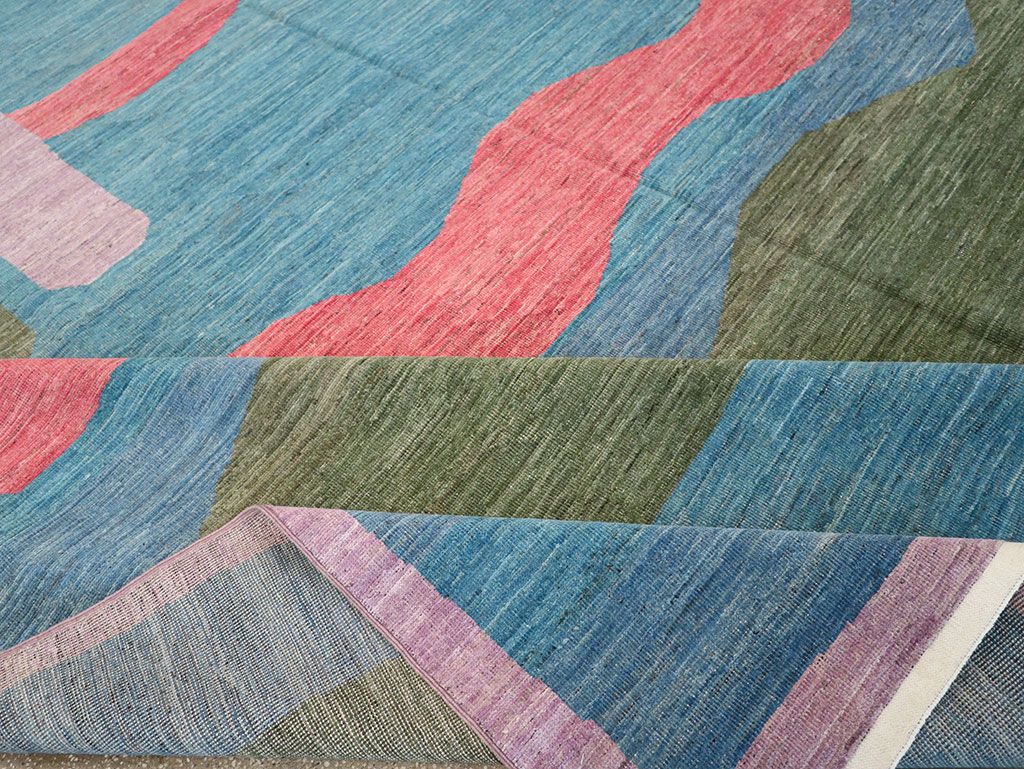 Modern East Turkestan Art Deco Large Carpet, No.33222 - Staging