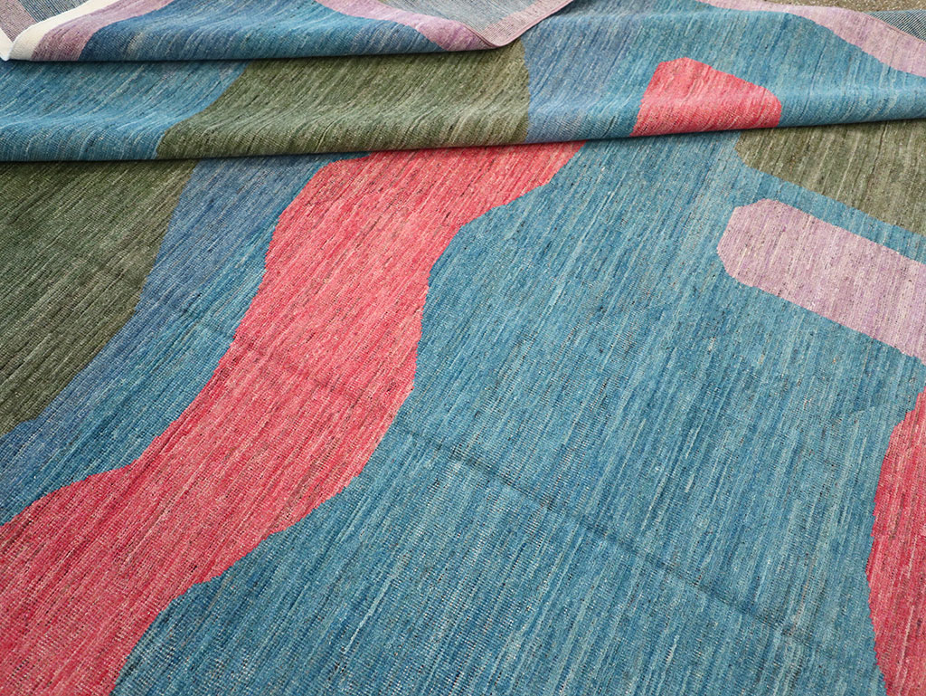 Modern East Turkestan Art Deco Large Carpet, No.33222 - Staging