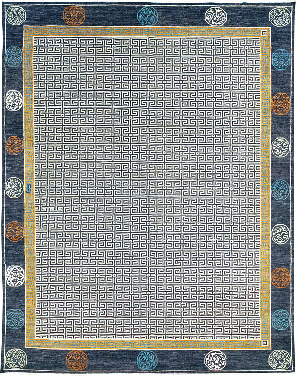 Modern East Turkestan Khotan Large Carpet, No.33223 - Staging