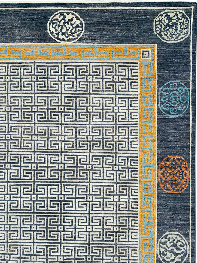 Modern East Turkestan Khotan Large Carpet, No.33223 - Staging