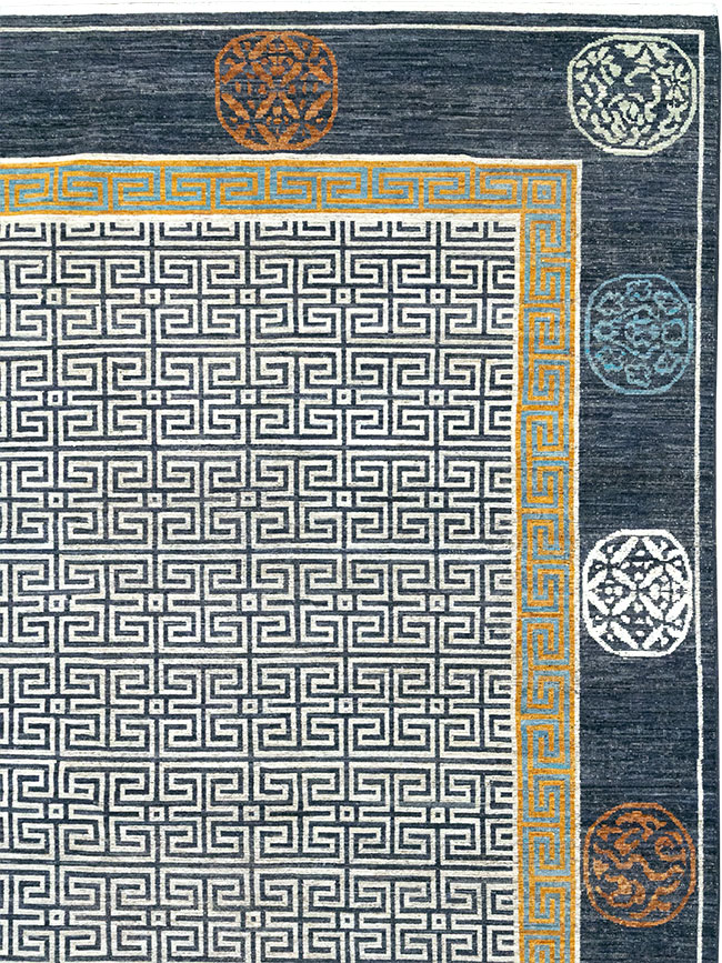 Modern East Turkestan Khotan Large Carpet, No.33223 - Staging