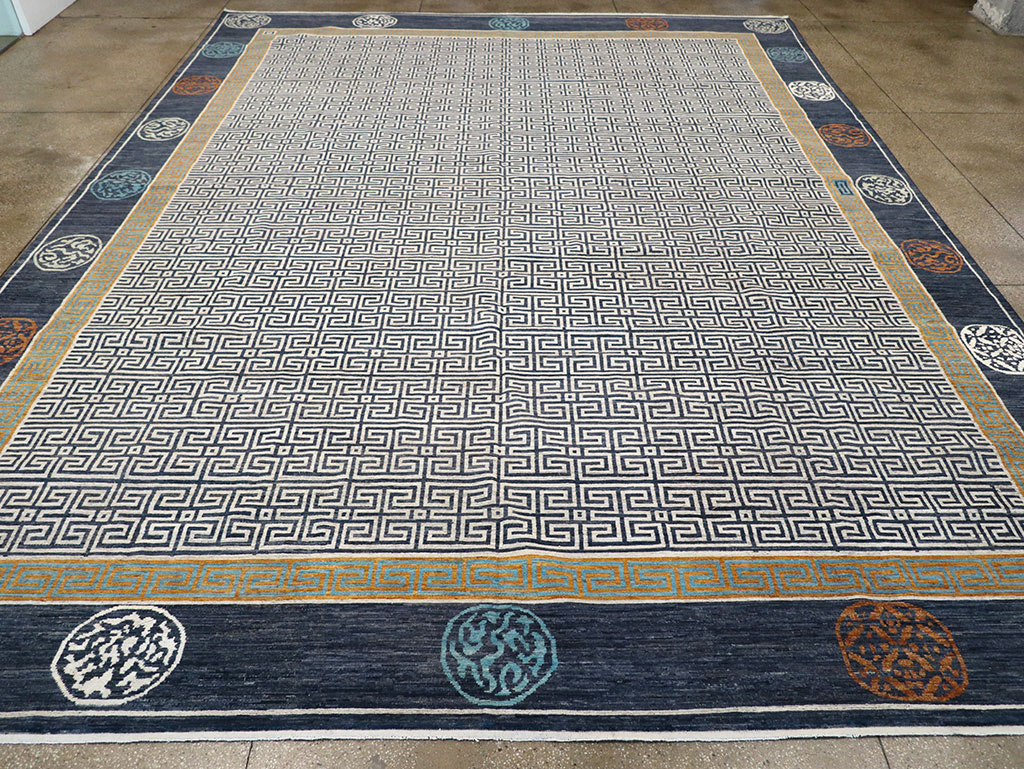 Modern East Turkestan Khotan Large Carpet, No.33223 - Staging