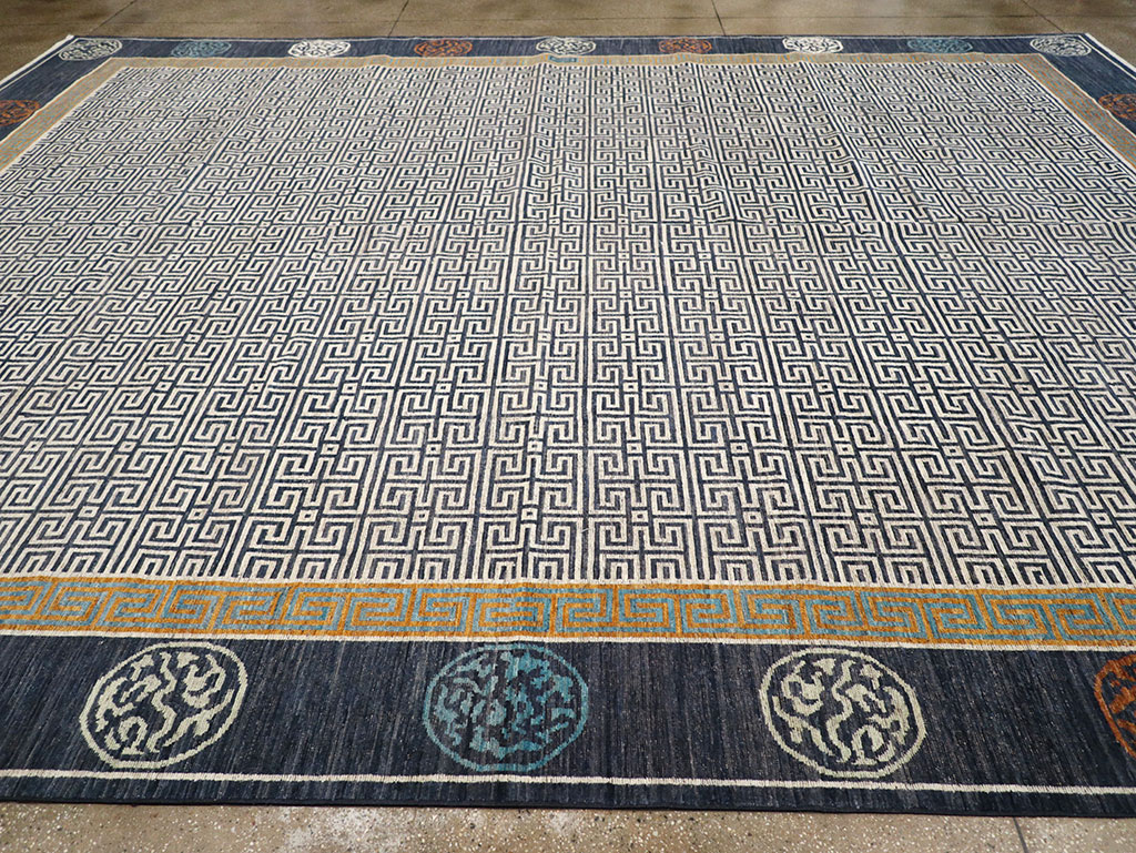 Modern East Turkestan Khotan Large Carpet, No.33223 - Staging