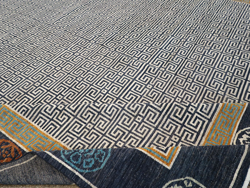 Modern East Turkestan Khotan Large Carpet, No.33223 - Staging