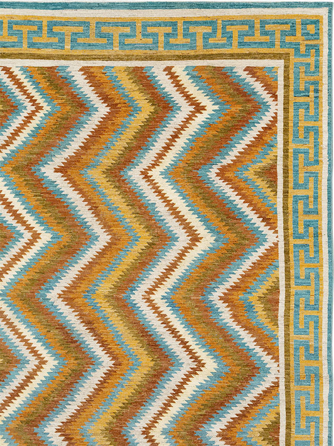 Modern East Turkestan Khotan Large Room Size Carpet, No.33228 - Staging