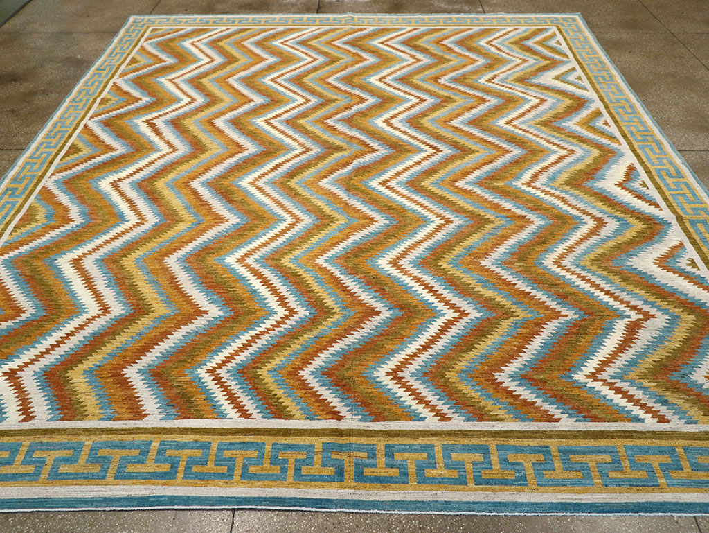 Modern East Turkestan Khotan Large Room Size Carpet, No.33228 - Staging