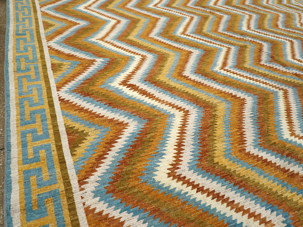 Modern East Turkestan Khotan Large Room Size Carpet, No.33228 - Staging