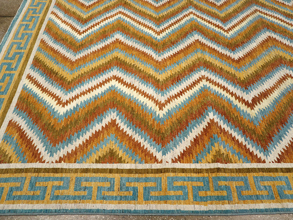 Modern East Turkestan Khotan Large Room Size Carpet, No.33228 - Staging