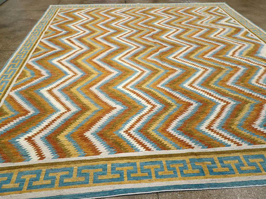 Modern East Turkestan Khotan Large Room Size Carpet, No.33228 - Staging