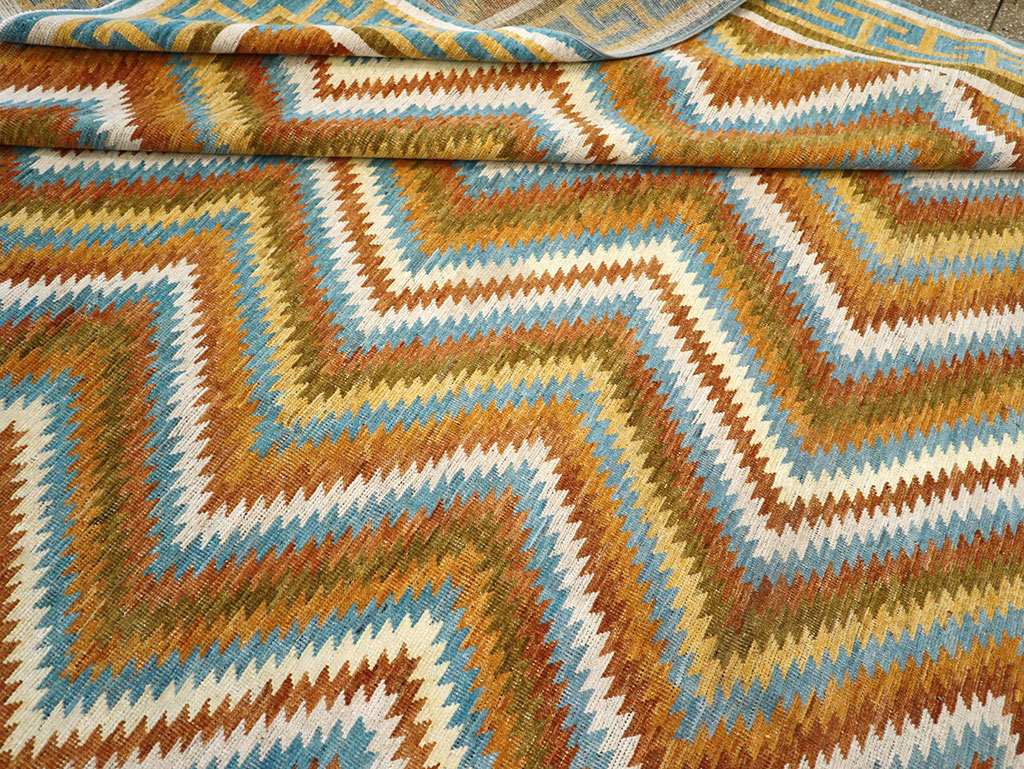 Modern East Turkestan Khotan Large Room Size Carpet, No.33228 - Staging