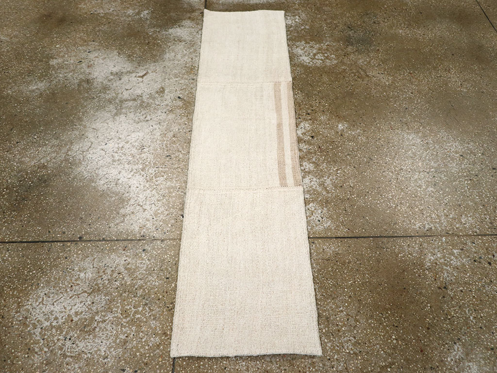 Vintage Turkish Flatweave Kilim Small Runner, No.33237 - Staging