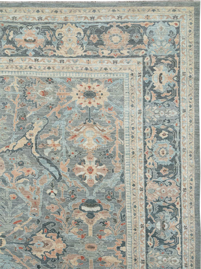 Modern Persian Sultanabad Oversize Carpet, No.33239 - Staging