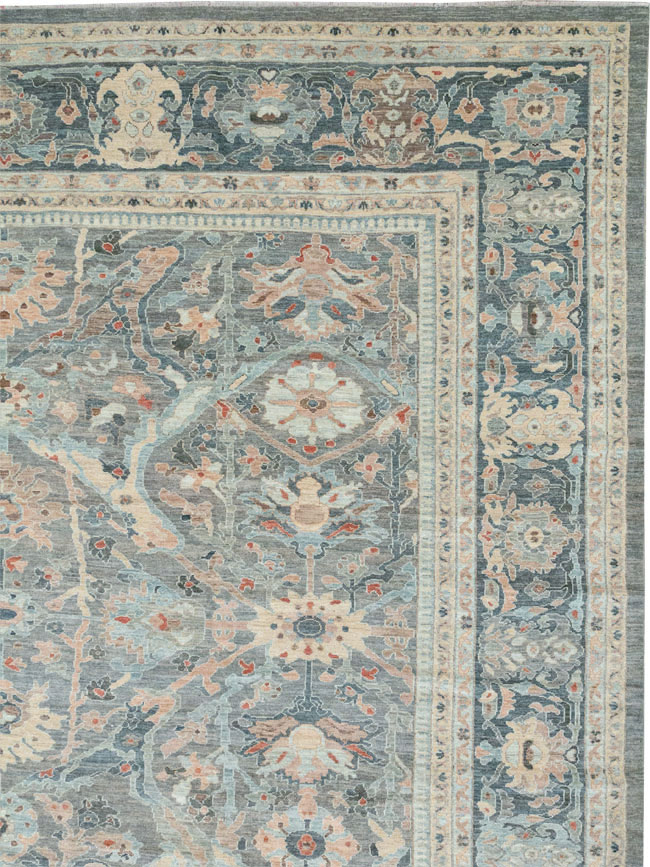 Modern Persian Sultanabad Oversize Carpet, No.33239 - Staging