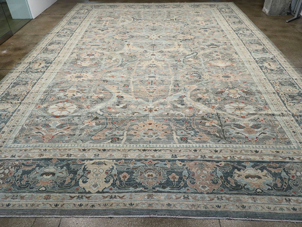 Modern Persian Sultanabad Oversize Carpet, No.33239 - Staging