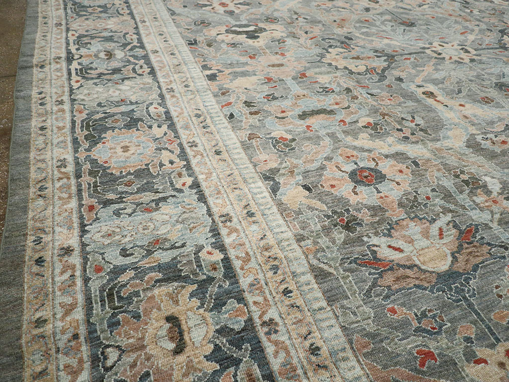 Modern Persian Sultanabad Oversize Carpet, No.33239 - Staging