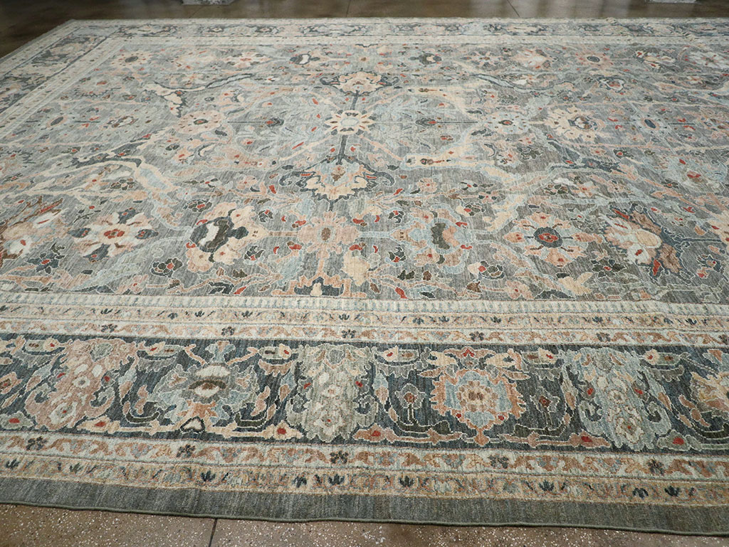 Modern Persian Sultanabad Oversize Carpet, No.33239 - Staging