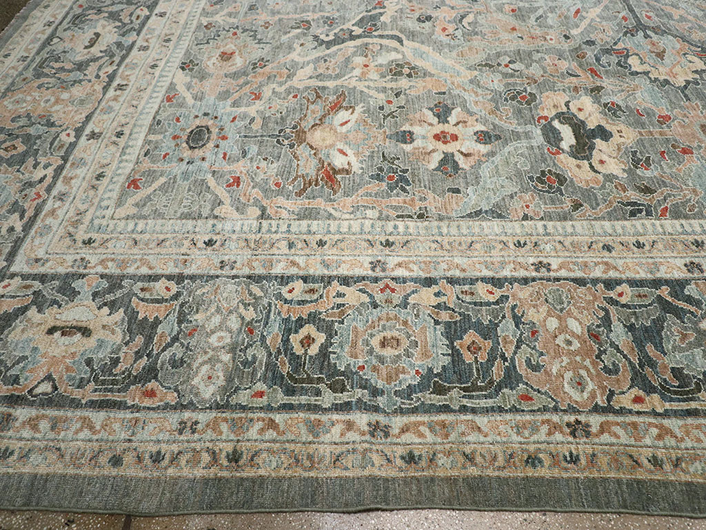 Modern Persian Sultanabad Oversize Carpet, No.33239 - Staging