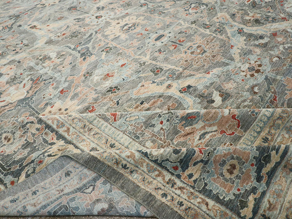 Modern Persian Sultanabad Oversize Carpet, No.33239 - Staging