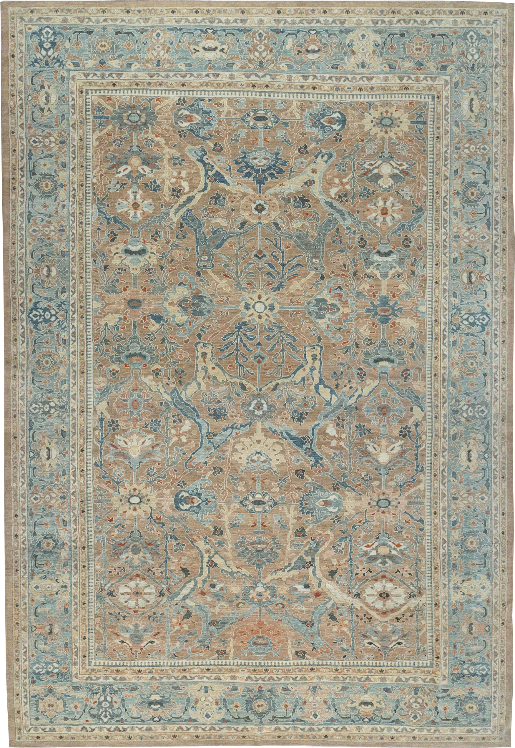 Modern Persian Sultanabad Oversize Carpet, No.33240 - Staging