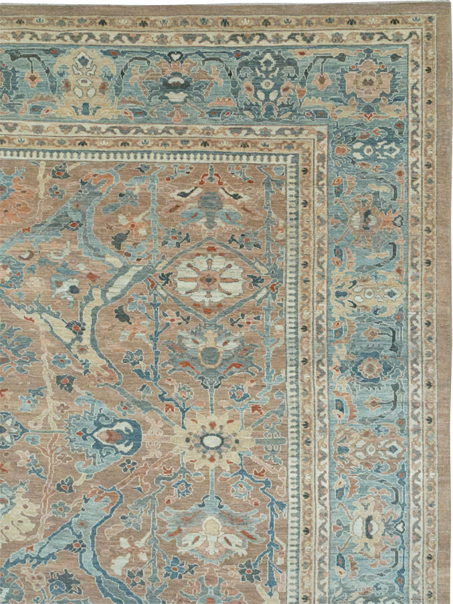 Modern Persian Sultanabad Oversize Carpet, No.33240 - Staging