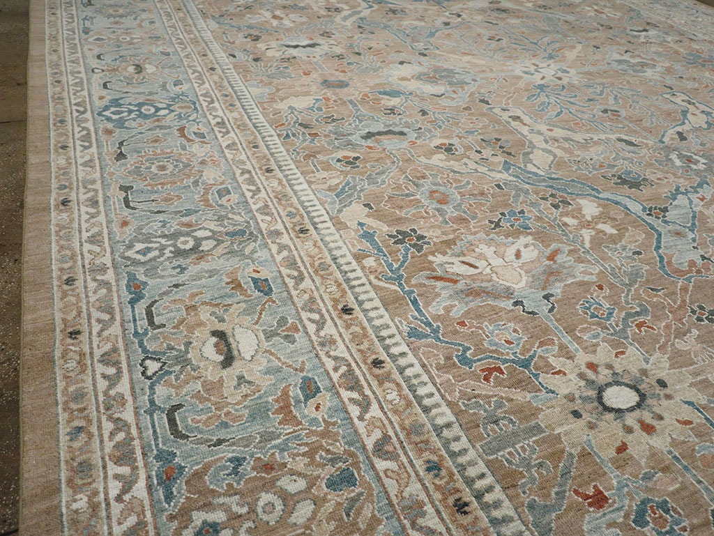 Modern Persian Sultanabad Oversize Carpet, No.33240 - Staging