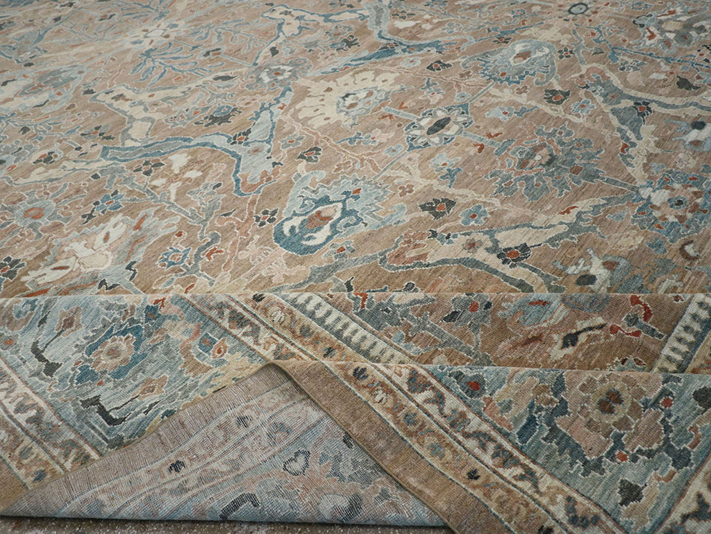 Modern Persian Sultanabad Oversize Carpet, No.33240 - Staging